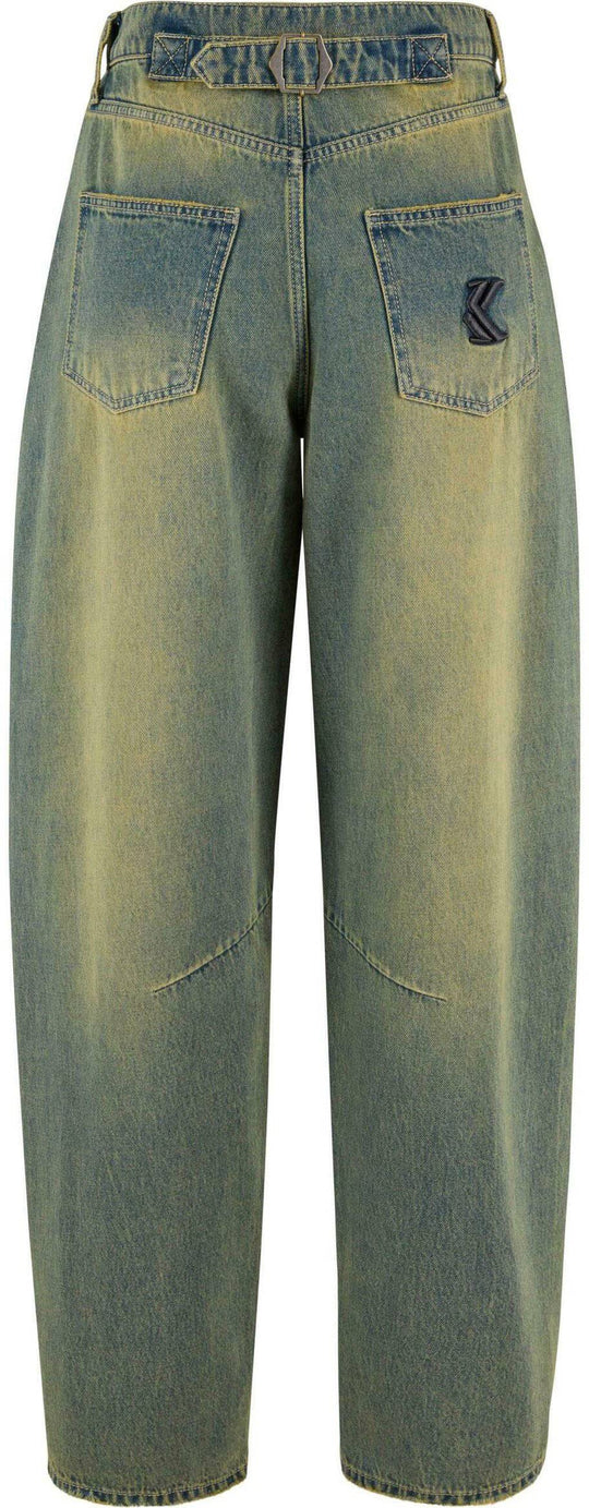  Karl Kani Jeans Og Baggy Denim Blue Green Uomo Bluegreen