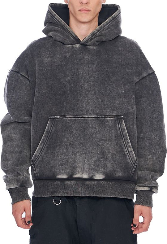  Crossy Studios Felpa Brutalist Hoodie Washed Grey Uomo Washedgrey