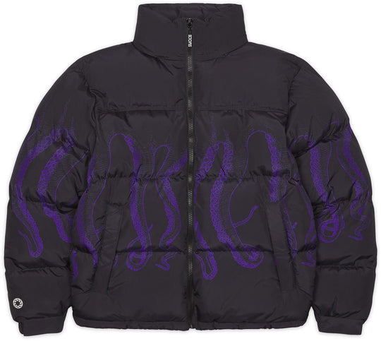  Octopus Giacca Outline Puff Jacket Puff Jacket Black Purple Uomo