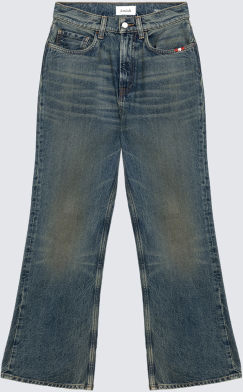  Amish Jeans Kendall Recycled Denim Dirty Soul Denim Donna Blue