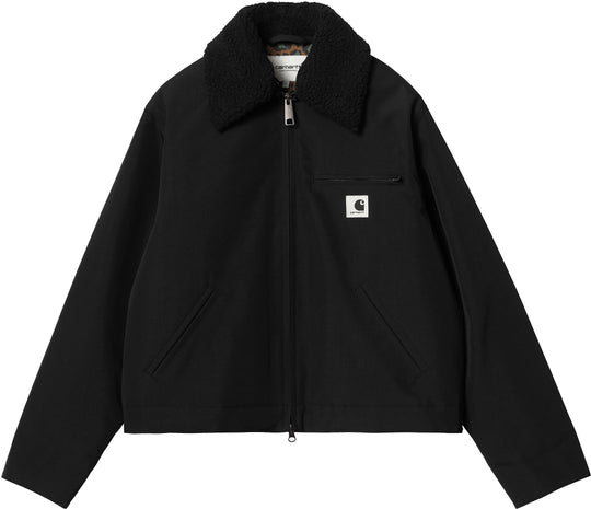  Carhartt Wip Giacca W Newkirk Jacket Black Camo Leo Tamarind Donna