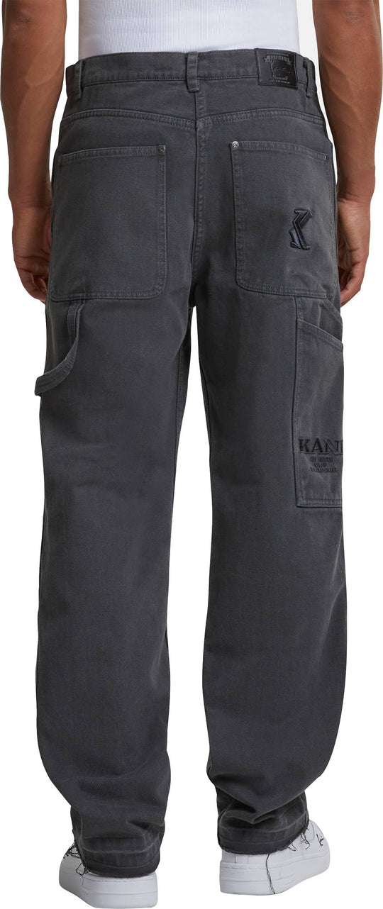  Karl Kani Pantaloni Og Washed Cargo Pants Anthracite Uomo