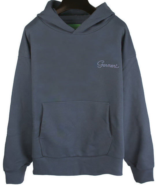  Garment Workshop Felpa Double Layer Hoodie With Double Ebroidery Midnight Navy Uomo Midnightnavy