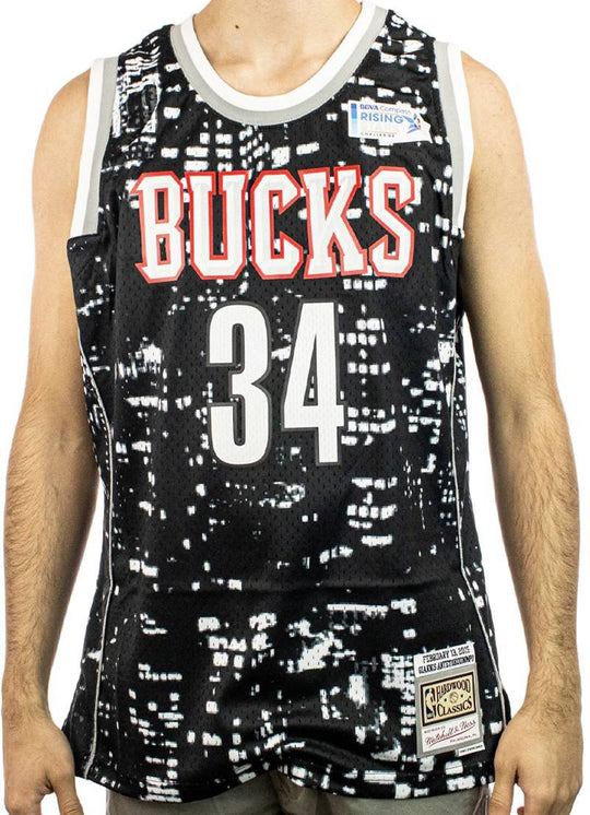  Mitchell & Ness Canotta Nba Dark Jersey All Star 2015 Giannis Antetokounmpo Black Mitchell E Ness Uomo