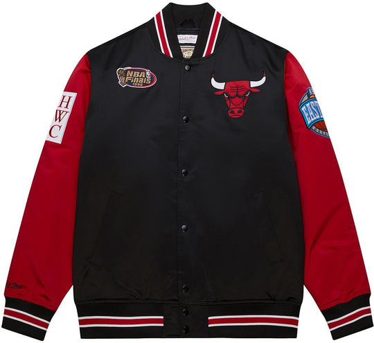  Mitchell & Ness Giacca Nba Primetime Heavyweight Jacket Chicago Bulls Black Mitchell E Ness Uomo