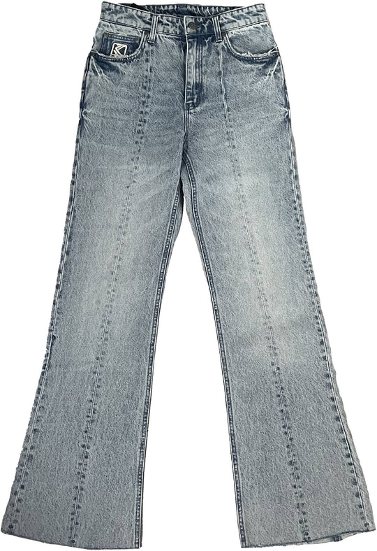  Karl Kani Jeans Og Denim Flared Pants Bleached Blue Uomo Bleachedblue