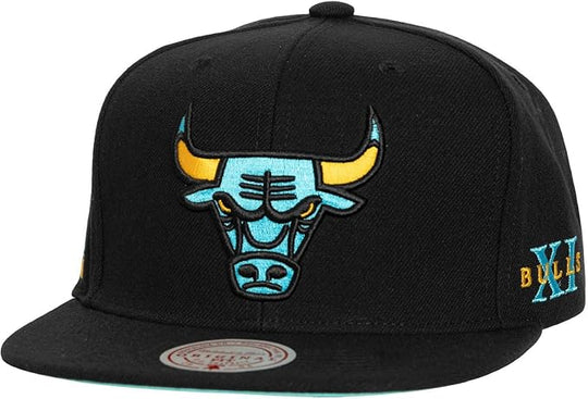  Mitchell & Ness Cappello Nba Core Xi Snapback Bulls Black Mitchell E Ness Uomo