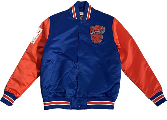  Mitchell & Ness Giacca Nba Primetime Heavyweight Jacket New York Knicks Royal Mitchell E Ness Uomo