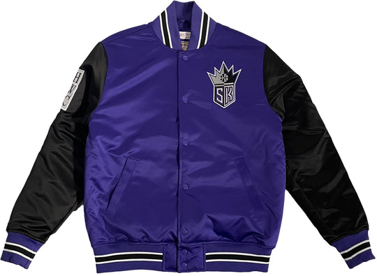  Mitchell & Ness Giacca Nba Primetime Heavyweight Jacket Sacramento Kings Purple Mitchell E Ness Uomo