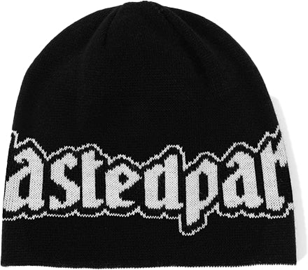  Wasted Paris Cuffia United Reverse Brow Beanie Black White Uomo