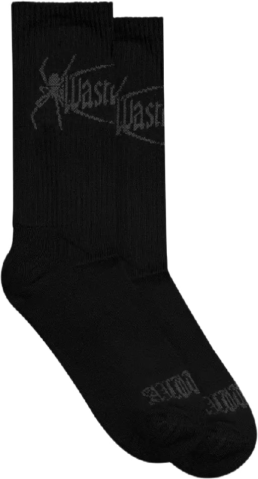  Wasted Paris Calze Boiler Reset Socks Black Uomo
