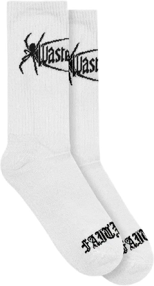  Wasted Paris Calze Boiler Reset Socks White Uomo