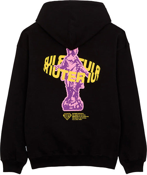  Iuter Felpa Mary Zip Hoodie Black Uomo