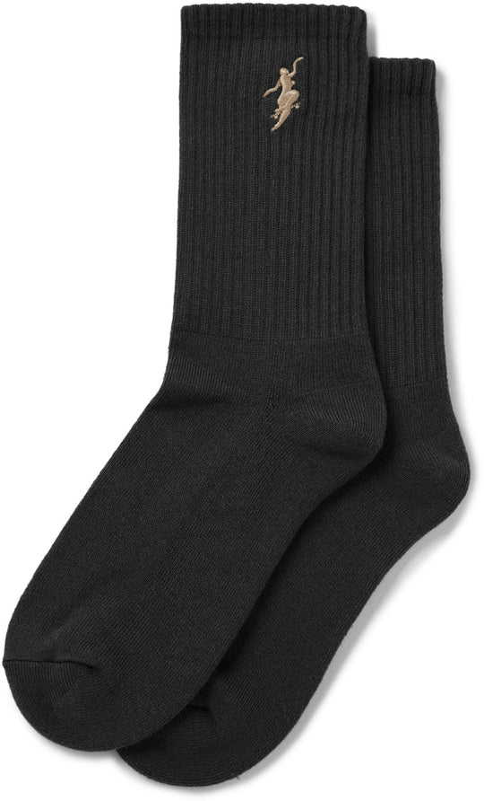  Polar Skate Co. Calze No Comply Socks Black Brown Uomo