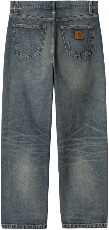  Carhartt Wip Jeans Landon Pant Blue Worn Used Wash Uomo