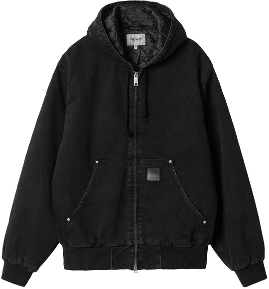  Carhartt Wip Giacca Og Active Rivet Jacket Black Stone Washed Uomo Blackstone