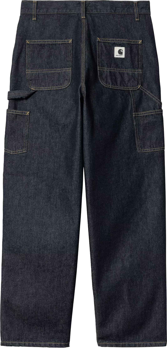  Carhartt Wip Jeans W Brandon Double Knee Pants Blue Rinsed Donna Bluerinsed