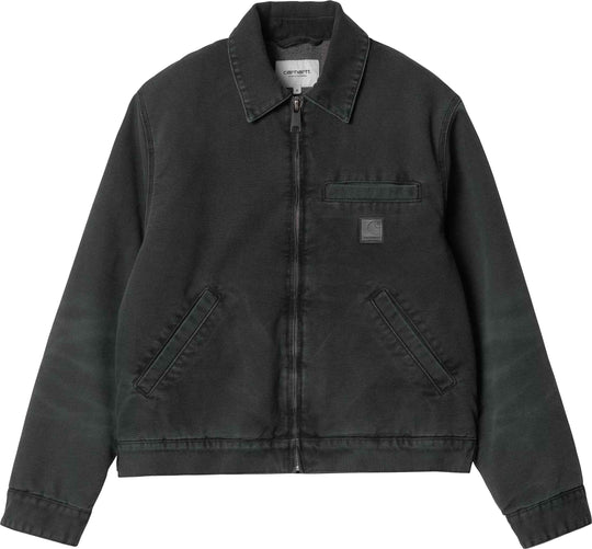  Carhartt Wip Giacca W Dayton Jacket Black Stone Canvas Donna Blackstone