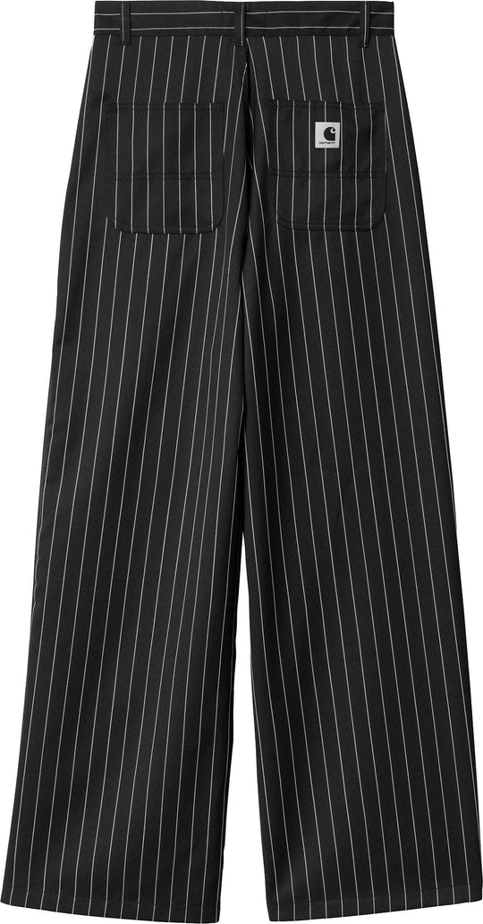  Carhartt Wip Pantaloni W Seaton Pant Seaton Black Wax Donna Blackwax