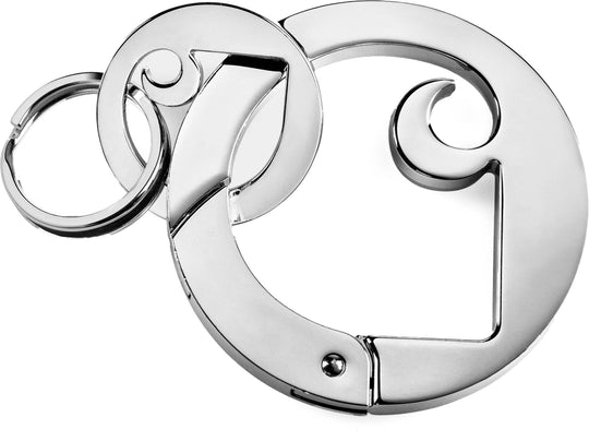  Carhartt Wip Portachiavi Charms Carabiner Keychain Zinc Alloy Silver Uomo