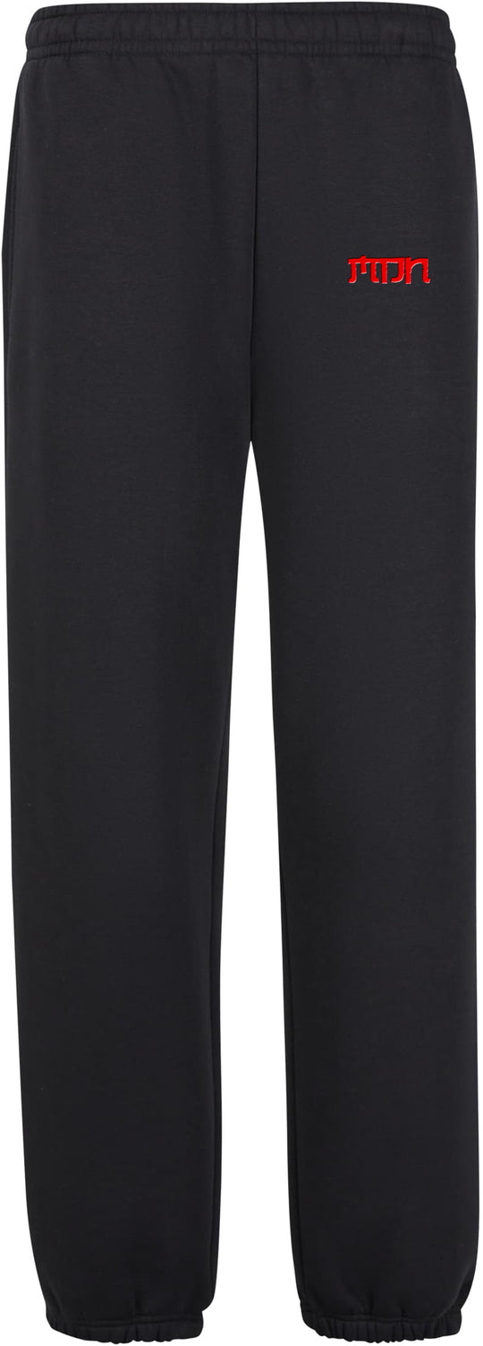  Mdn Pantaloni Japan Logo Ebroided Sweatpant Black Red Uomo