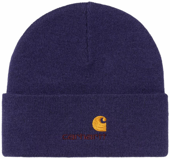 Carhartt Wip Cuffia American Script Beanie Aura Uomo
