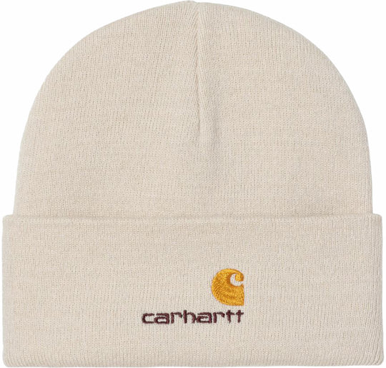  Carhartt Wip Cuffia American Script Beanie Moonbeam Uomo