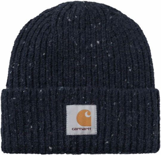  Carhartt Wip Cuffia Anglistic Beanie Speckled Air Force Blue Uomo Airforceblue
