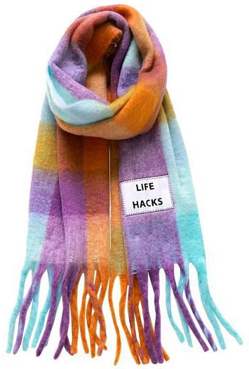  Verb To Do Sciarpa Life Hacks Maxi Scarf Uomo Multicolor