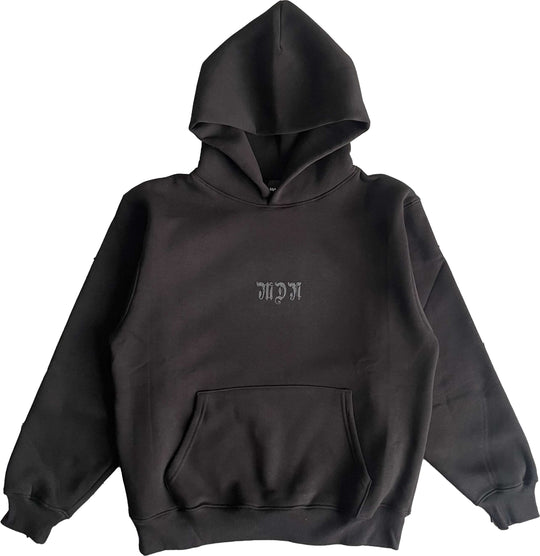  Mdn Felpa Gothic Sun Hoodie Black Uomo Nero
