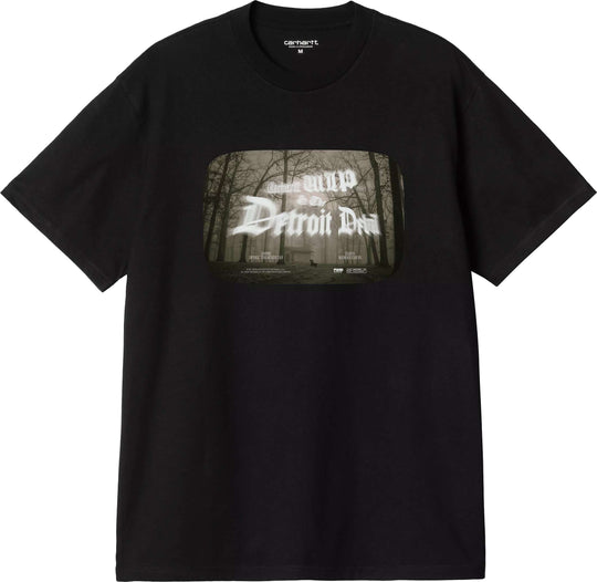  Carhartt Wip T-shirt Ss Greatest Flicks T-shirt Black Uomo Nero