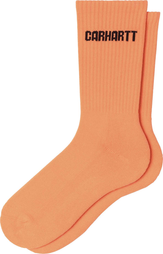  Carhartt Wip Calze Industry Socks Lumo Orange Black Uomo