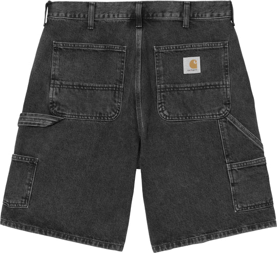  Carhartt Wip Short Double Knee Short Black Stone Washed Uomo Nero