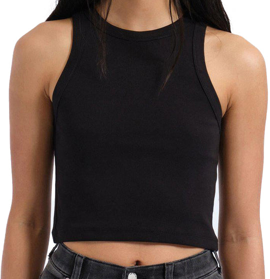  Dr. Denim Canotta Bey Crop Top Black Donna