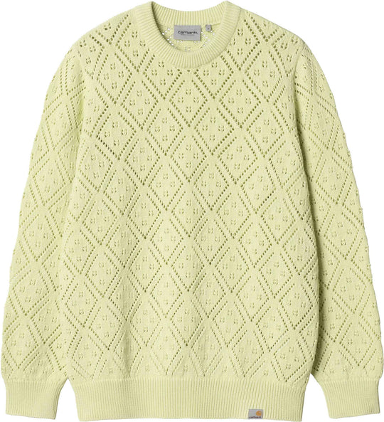  Carhartt Wip Maglione Kaley Sweater Air Green Uomo Airgreen