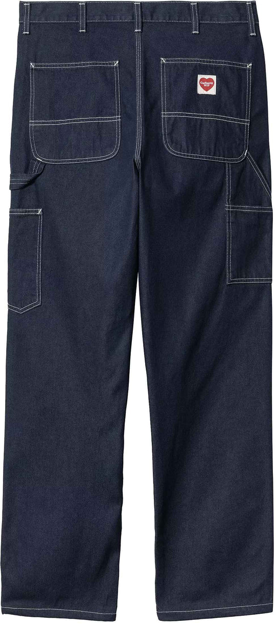 Carhartt Wip Jeans Single Knee Pant Blue Rinsed Uomo Bluerinsed