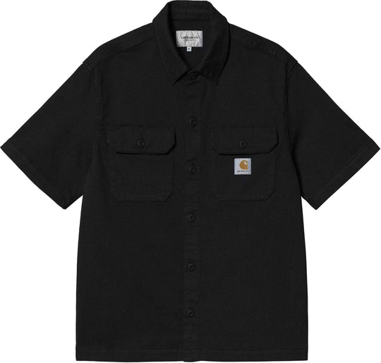  Carhartt Wip Camicia Ss Craft Shirt Black Uomo
