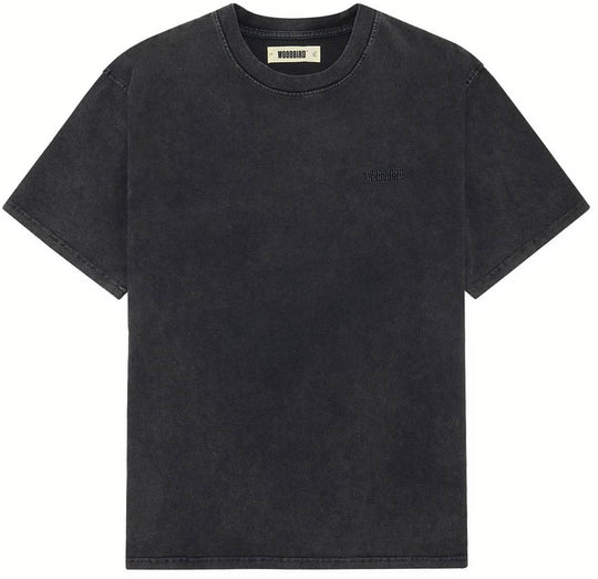 Woodbird T-shirt Wb Baine Washed Tee Black Uomo
