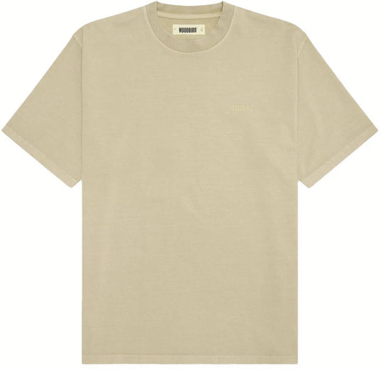  Woodbird T-shirt Wb Baine Washed Tee Light Sand Uomo Lightsand