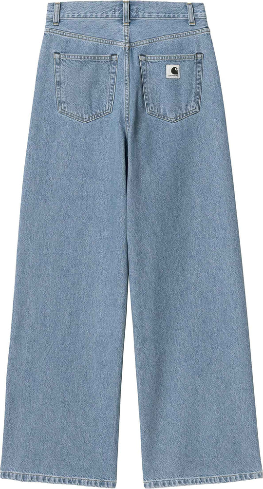  Carhartt Wip Jeans W Jane Pant Blue Heavy Stone Wash Donna Bluestonewash
