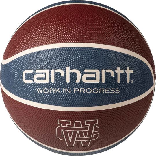  Carhartt Wip Palla Spalding For Carhartt Wip Basketball Rubber Mulberry Dusky Blue Naturel Uomo Duskybluenaturel