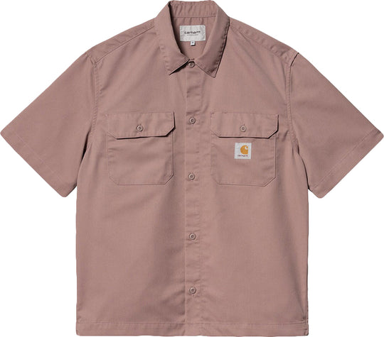  Carhartt Wip Camicia Ss Craft Shirt Dusky Pink Uomo Duskypink