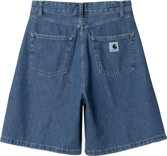  Carhartt Wip Short W Alta Short Blue Stone Washed Donna Bluestonewashed