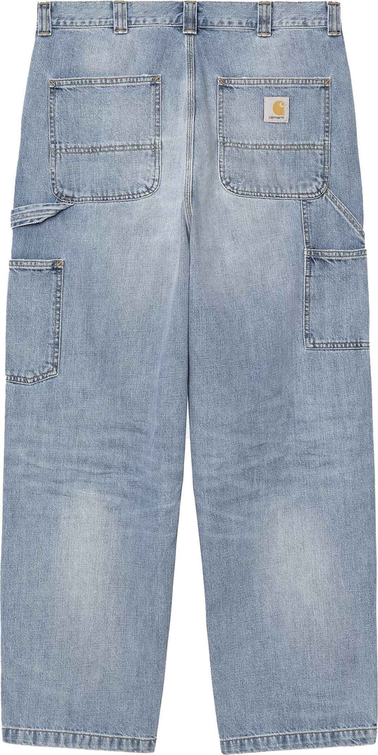  Carhartt Wip Pantaloni Og Single Knee Pant Blue Burts Washed Uomo Blueburtswashed