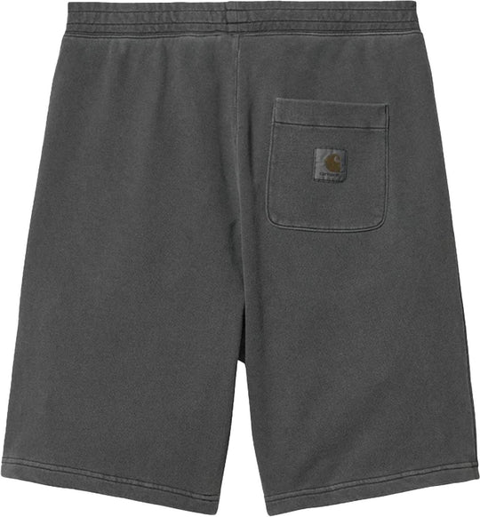  Carhartt Wip Short Nelson Sweat Short Graphite Garment Dyed Uomo Graphitegarmentdyed