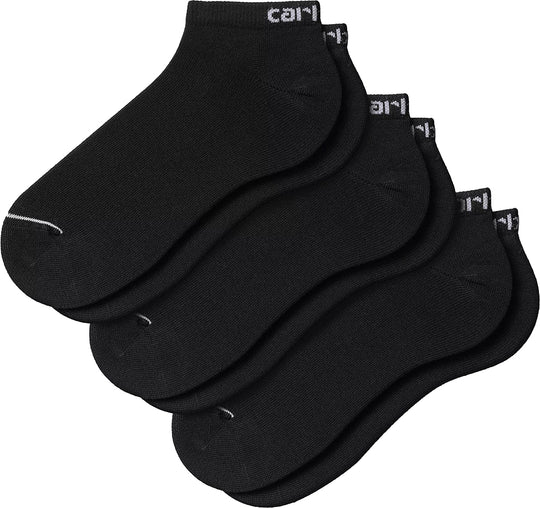  Carhartt Wip Calze Script Sneackers Socks Black White Donna
