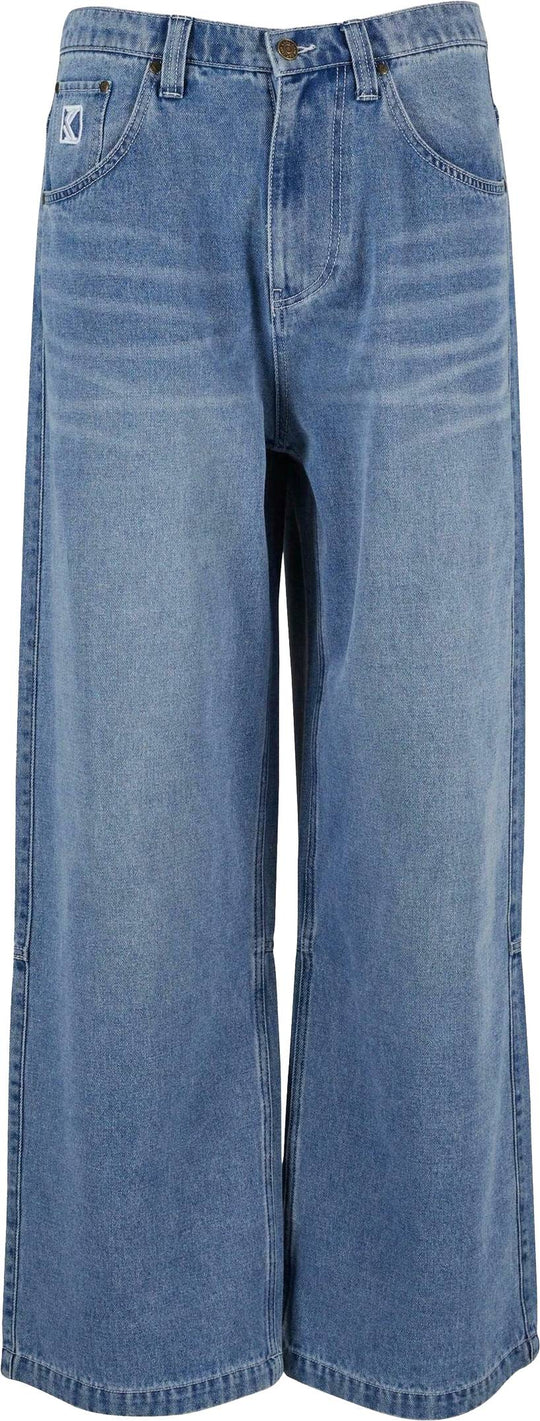  Karl Kani Jeans Og Aop Back Pocket Relaxed Baggy Medium Blue Uomo Mediumblue
