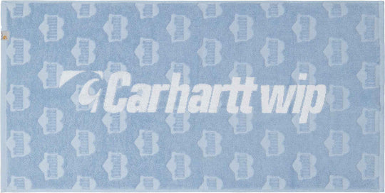  Carhartt Wip Telo Heart Train Sport Towel Bluebird White Uomo