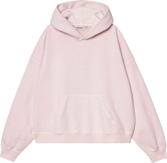  Carhartt Wip Felpa W Hooded Benton Sweat Air Pink Garment Dyed Donna Airpinkgarmentdyed