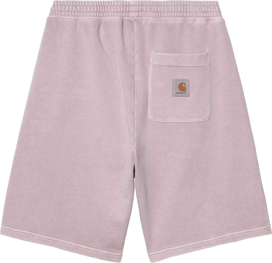  Carhartt Wip Short Nelson Sweat Short Hortensia Garment Dyed Uomo Hortensiagarmentdyed